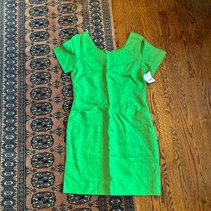Green Vintage Linen Women's Dress